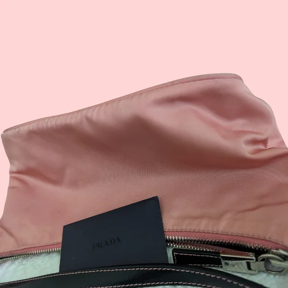 Prada Tessuto Sirio Nylon Mini Shoulder Bag Pink - Picture 10 of 13